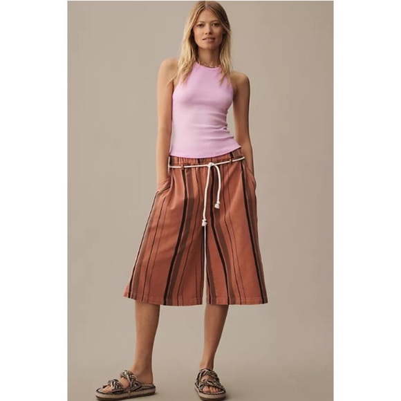 Anthropologie Pilcro Cropped PJ Wide-Leg Jeans Size XS - Picture 2 of 6